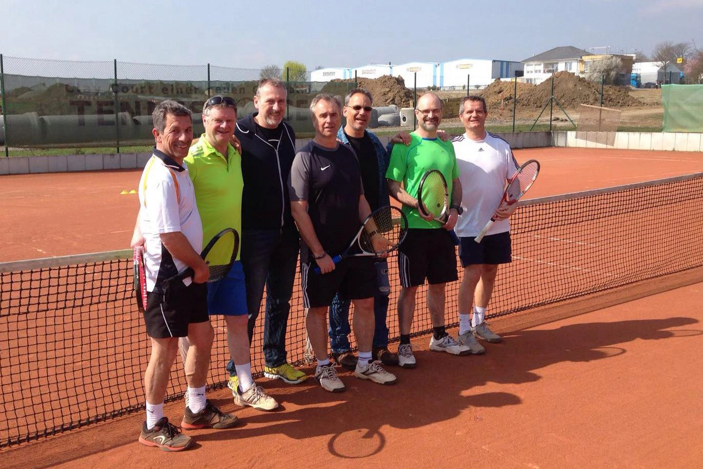 Teamfoto der Herren 50 Tennis